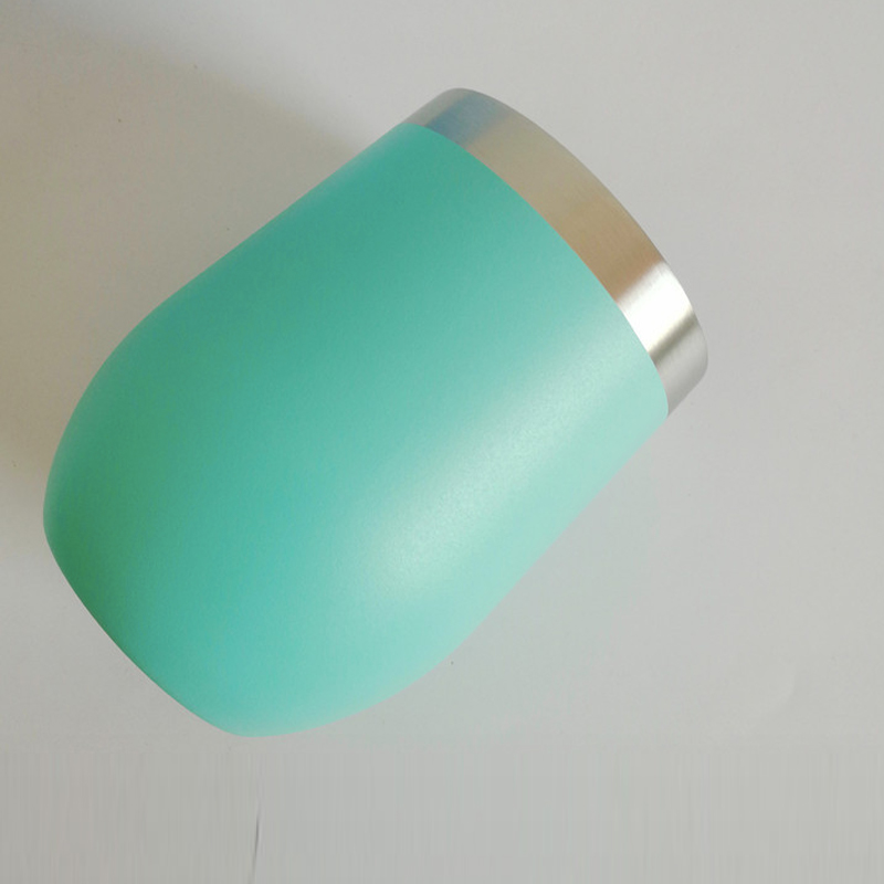 12oz wine tumbler powder coated tumbler coffee mug egg mugs vacuum insulated tumblers double wall stainless steel with lid keep ho1067758