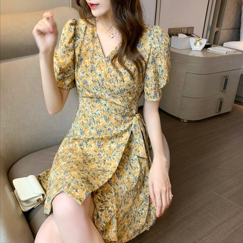Casual Dresses 2022 Summer Dress Women Print V-neck Belt Cotton For Sweet French Slim Fit A-line Short Sleeve Vestido 15205, Black;gray
Casual Dresses 2022 Summer Dress Women Print V-neck Belt Cotton For Sweet French Slim Fit A-line Short Sleeve Vestido 15205, Black;gray