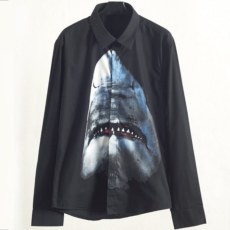 Mens Stylist Long Sleeve Shirts Black Mens Animal Print Spring Autumn Shirts Hip Hop Solid Color Men High Quality Shirts T Shirt, White;black
Mens Stylist Long Sleeve Shirts Black Mens Animal Print Spring Autumn Shirts Hip Hop Solid Color Men High Quality Shirts T Shirt, White;black