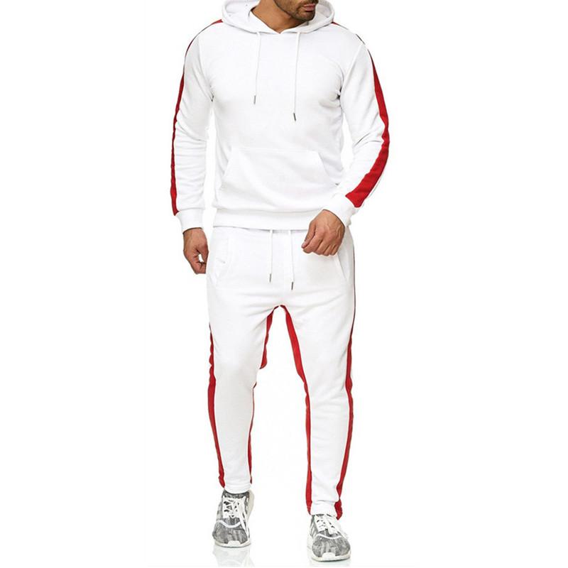 Men's Hoodie Suits Wool Warm SportswearMen's Sweatshirt Hoodies And Sweatpants Jogging Hip-hop Hooded Sportswear Tracksuits