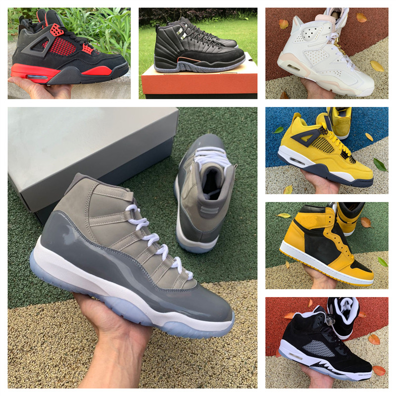 New 1s High Og 11s Cool Grey 5s Oreo Pollen Mens Basketball Shoes 4s Red Thunder Lightning 6s God Hoops 12s Sports Sneakers With Box Top Quality size 7-13
New 1s High Og 11s Cool Grey 5s Oreo Pollen Mens Basketball Shoes 4s Red Thunder Lightning 6s God Hoops 12s Sports Sneakers With Box Top Quality size 7-13