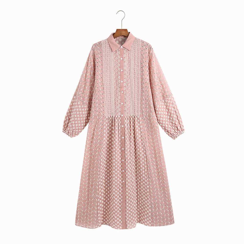 Women Embroidery Dress Summer Fashion Hollow Out Vestidos Modern Lady Midi Dresses 210602, Pink
Women Embroidery Dress Summer Fashion Hollow Out Vestidos Modern Lady Midi Dresses 210602, Pink