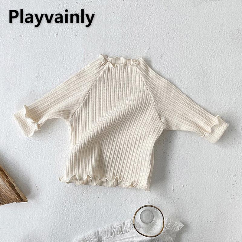 T-shirts 2022 Korean Style Spring Kids Girls Long Sleeves Round Collar Solid Basic Stringy Selvedge Top Born Clothes E228, Beige
T-shirts 2022 Korean Style Spring Kids Girls Long Sleeves Round Collar Solid Basic Stringy Selvedge Top Born Clothes E228, Beige