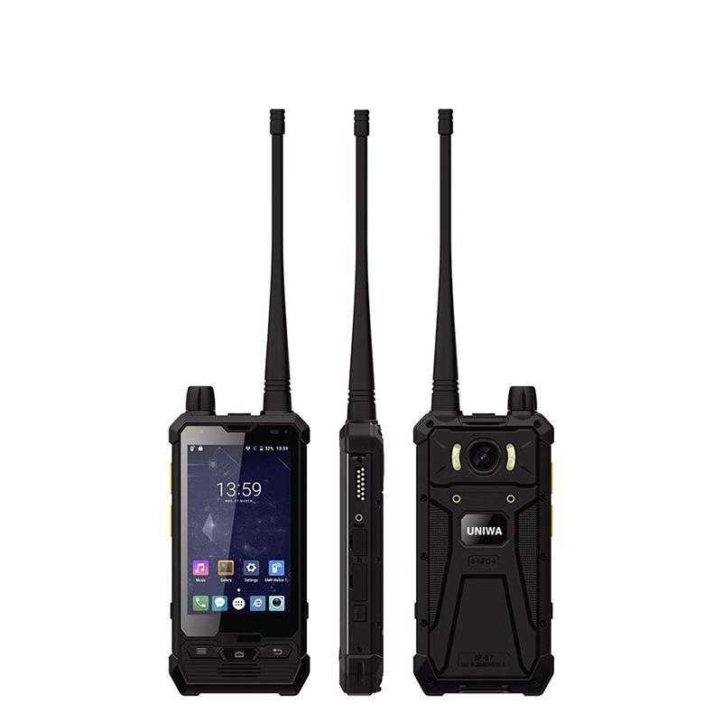Walkie Talkie 4 Inch P1 4G LTE Mobile Phone Glove Touch IP67 Waterproof POC 5W UHF DMR 3+32GB Cellphone NFC Smartphone