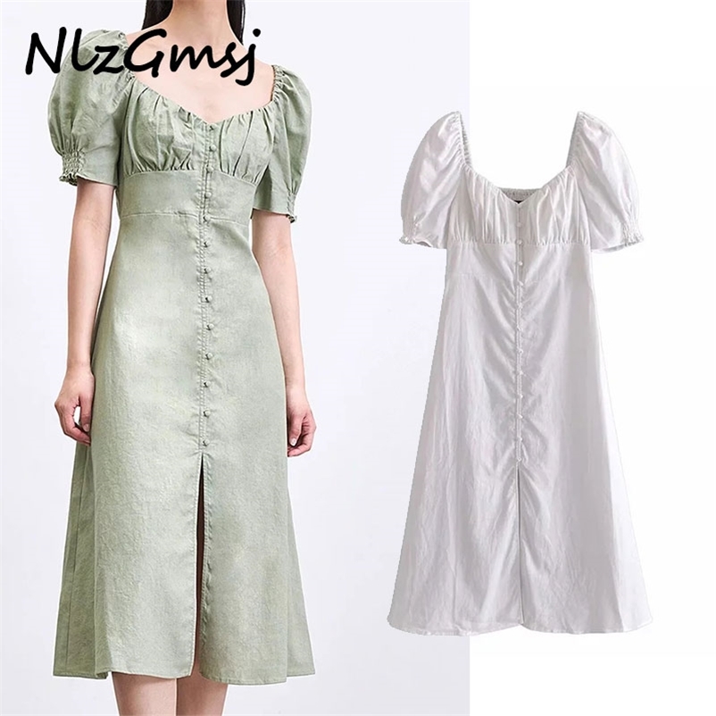 Dres Square Collar Long Spring Short Sleeve Slit Casual Summer Vestidos Largos Robe 05 210628, As picture
Dres Square Collar Long Spring Short Sleeve Slit Casual Summer Vestidos Largos Robe 05 210628, As picture