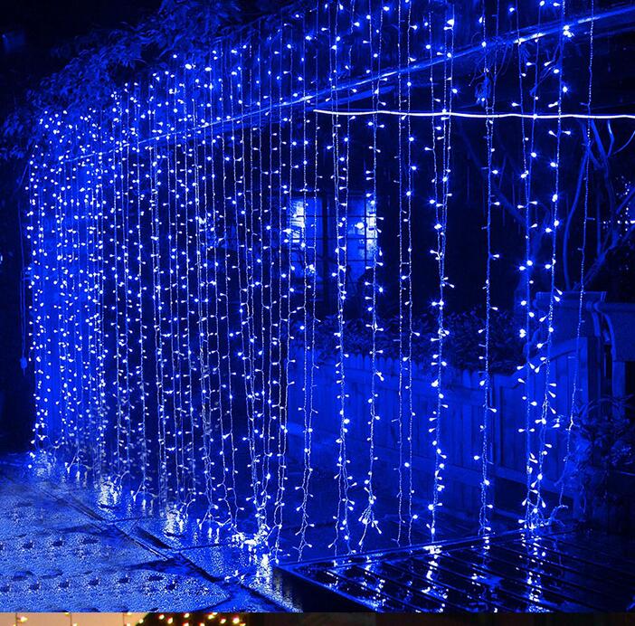 3M 6M 8M 10M Christmas Icicle Light Window Curtain Fairy String Lights Party Holiday Wedding Backdrop Twinkle Garland Light