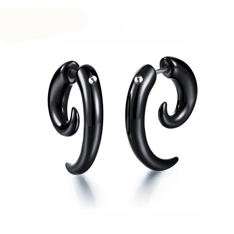 Stud 1 Pair Fashion Cool Design Unisex Black Fake Snail Earrings Ear Plug Tunnel Pircing Jewelry, Golden;silver
Stud 1 Pair Fashion Cool Design Unisex Black Fake Snail Earrings Ear Plug Tunnel Pircing Jewelry, Golden;silver