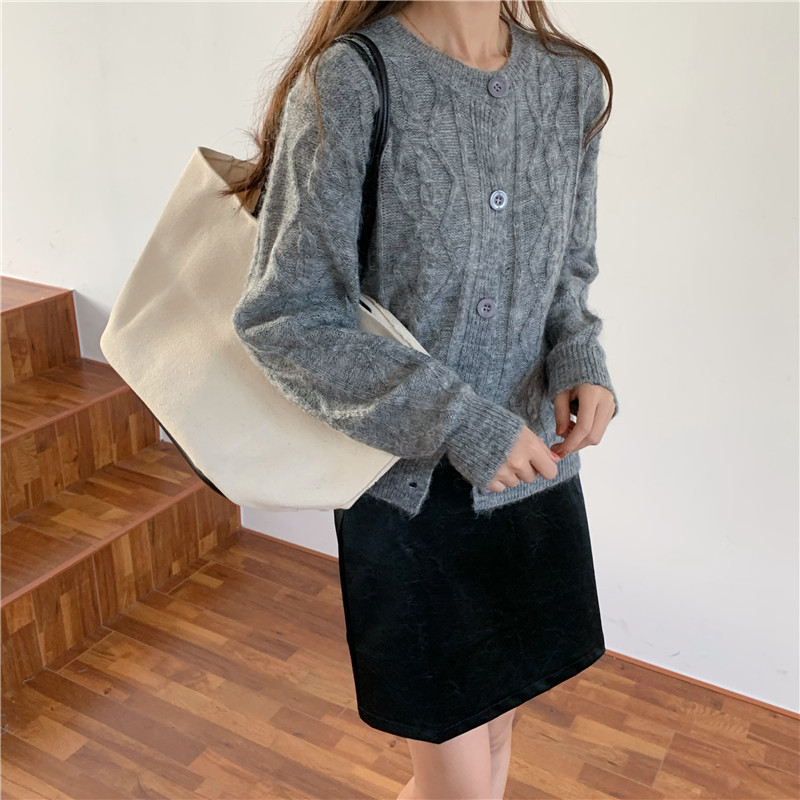 Comelsexy Korean Leisure Early Autumn Gentle Knitting Sweater Women Chic Fashion Versatile Loose Twist Lazy Sweater 210515