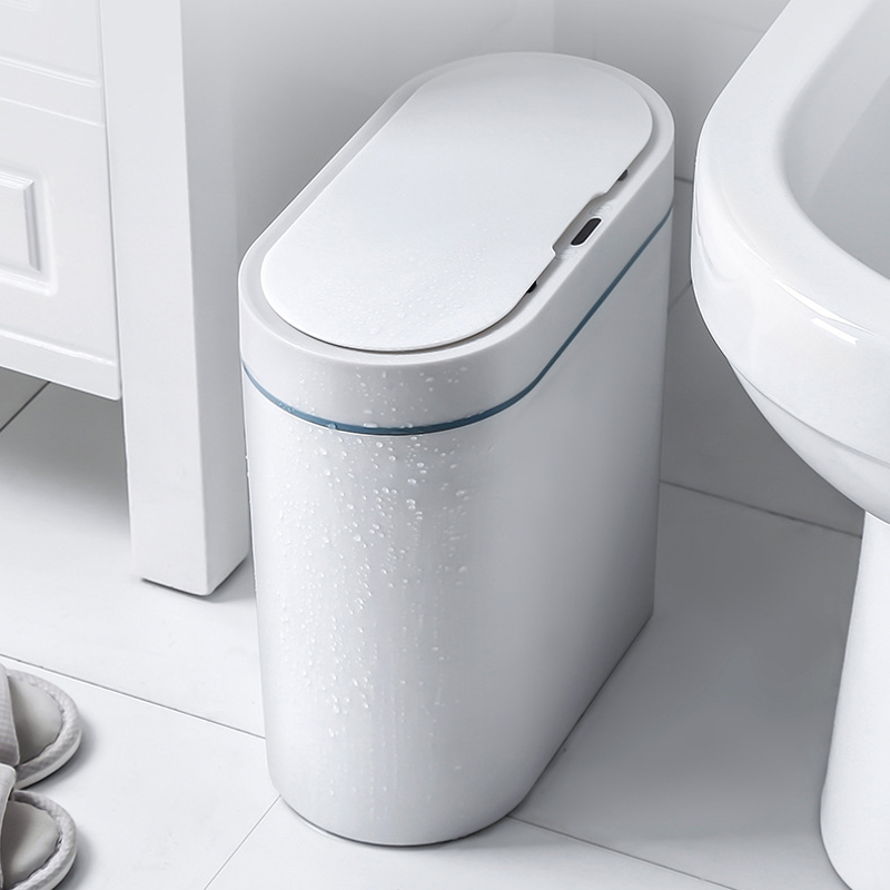 Smart Sensor Trash Can Eectronic Automatic Househod Bathroom Toiet Waterproof Narrow Seam Storage Bucket Smart Home Trash Bin
Smart Sensor Trash Can Eectronic Automatic Househod Bathroom Toiet Waterproof Narrow Seam Storage Bucket Smart Home Trash Bin