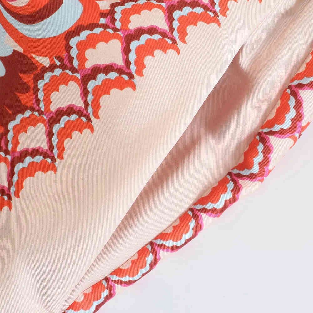 BBWM Missnight Totem Printed Straight Elastic High Waist Pants Fashion Pants Streetwear Vintage 210520