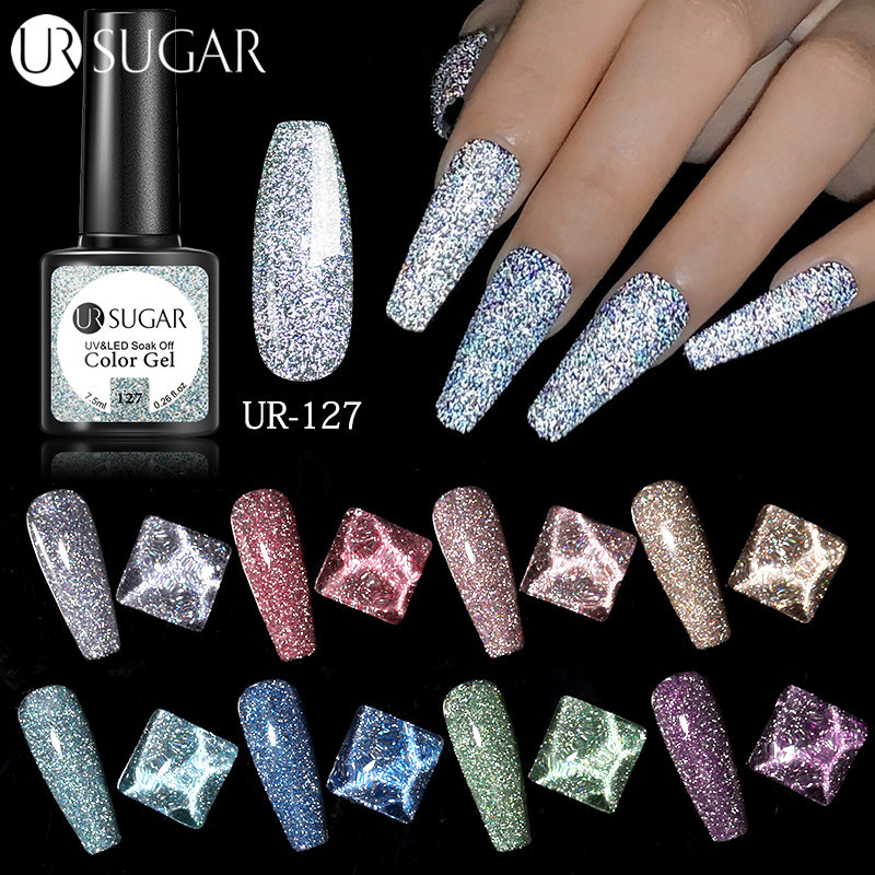 yutong UR SUGAR Reflective Glitter Gel Nail Polish 7.5ml Sparkling Auroras Laser Nail Gel Nail Art Varnish Semi Permanent Top Base Coat, Pink
yutong UR SUGAR Reflective Glitter Gel Nail Polish 7.5ml Sparkling Auroras Laser Nail Gel Nail Art Varnish Semi Permanent Top Base Coat, Pink