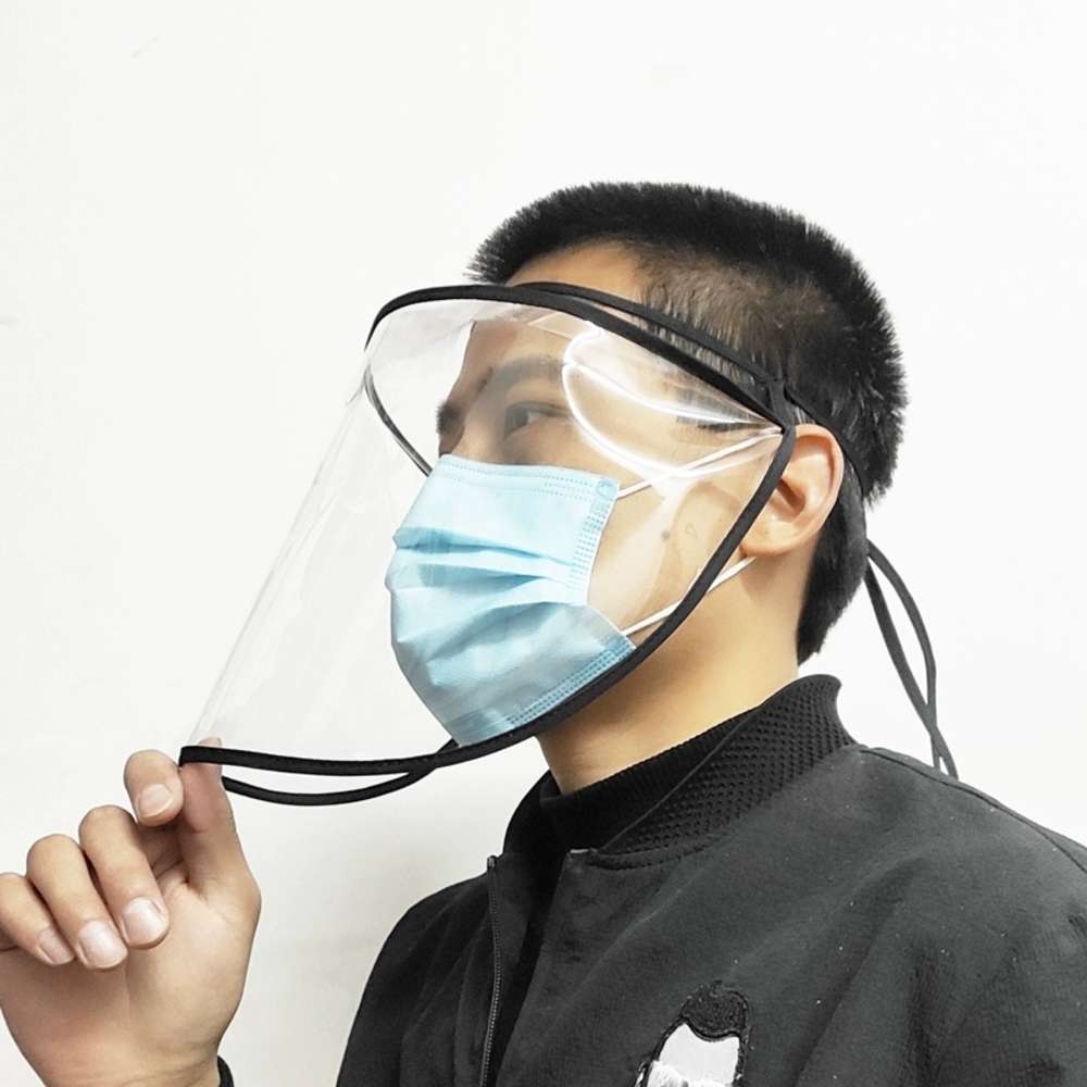 droplet transparent mask hat children's protective detachable isolation, Yellow
droplet transparent mask hat children's protective detachable isolation, Yellow