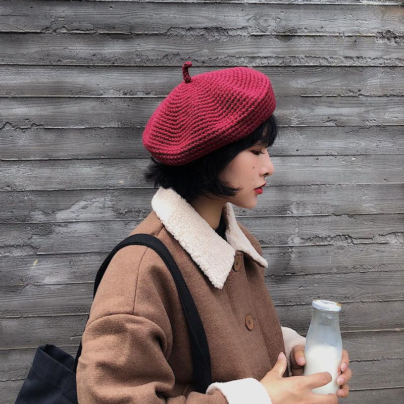 Berets Women Girl Beret French Artist Warm Wool Winter Beanie Hats Lady Twisted Flower Knitted Handmade Flat Top Caps, Black
Berets Women Girl Beret French Artist Warm Wool Winter Beanie Hats Lady Twisted Flower Knitted Handmade Flat Top Caps, Black