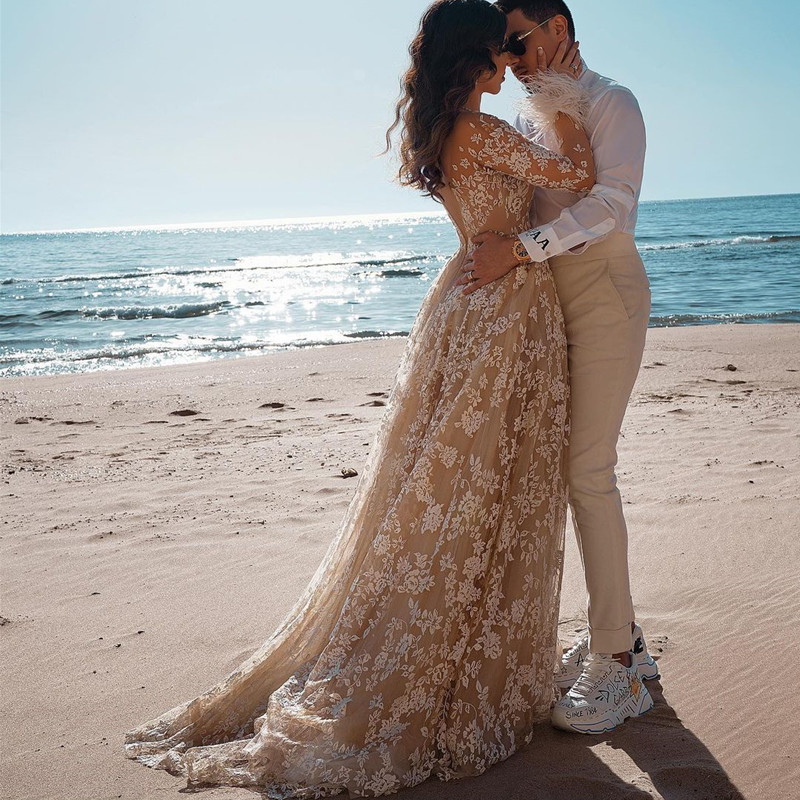 Ball Gown Wedding Dresses Sweetheart Corset Floor Length Princess Bridal Gowns Beaded Lace Pearls Custom Made WD0011