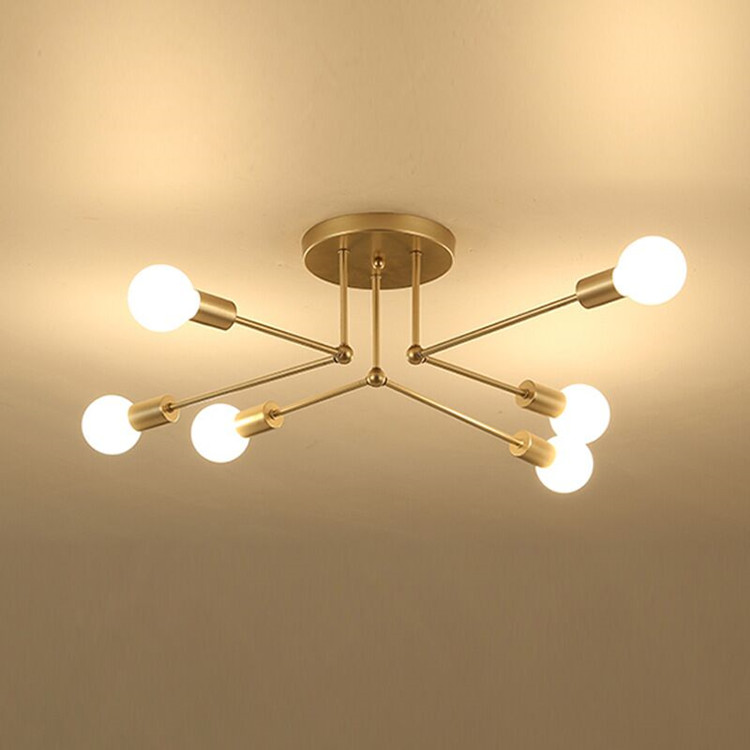 Retro Loft Nordic Pipe Wrought Iron Ceiling Lights Lamp for Living Room Bedroom Vintage E27 lampara techo CL-6023
Retro Loft Nordic Pipe Wrought Iron Ceiling Lights Lamp for Living Room Bedroom Vintage E27 lampara techo CL-6023