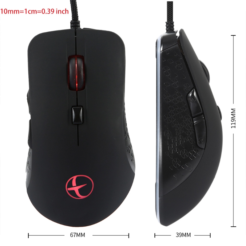 Wired Warmer Heated Mouse for Laptop Notebook Programmable 6 Buttons Gaming Mouse 2400 DPI Adjustable Mouse for Gamer