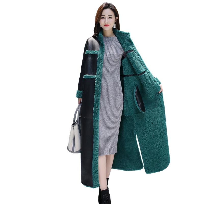 Women's Trench Coats Leather Jacket Winter Long Lamb Fur Coat Fashion Large Size Padded Cotton Double-Faced Windbreaker, Black
Women's Trench Coats Leather Jacket Winter Long Lamb Fur Coat Fashion Large Size Padded Cotton Double-Faced Windbreaker, Black