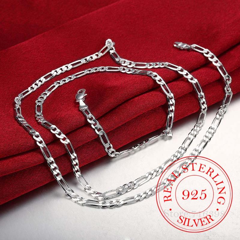 Chains 65cm Slim 925 Sterling Silver 4mm Figaro Chain Necklace For Women Girl Boy Kids Italy Jewelry Kolye Collares Sieraden Colier
Chains 65cm Slim 925 Sterling Silver 4mm Figaro Chain Necklace For Women Girl Boy Kids Italy Jewelry Kolye Collares Sieraden Colier