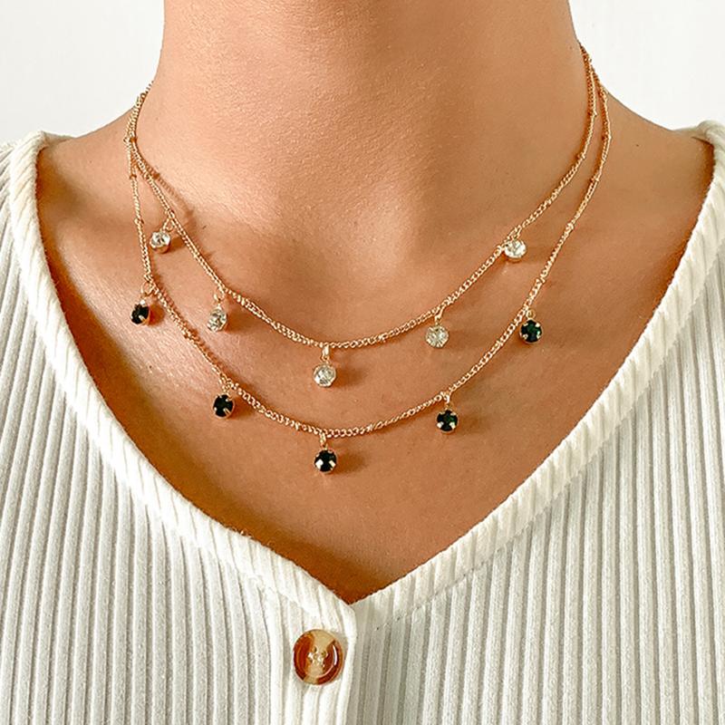 Pendant Necklaces LXY-W Fashion Vintage Boho Simple Gold Chain Crystal Tassel Necklace For Women Female Heart Shaped Cherries Jewelry Gift, Silver
Pendant Necklaces LXY-W Fashion Vintage Boho Simple Gold Chain Crystal Tassel Necklace For Women Female Heart Shaped Cherries Jewelry Gift, Silver