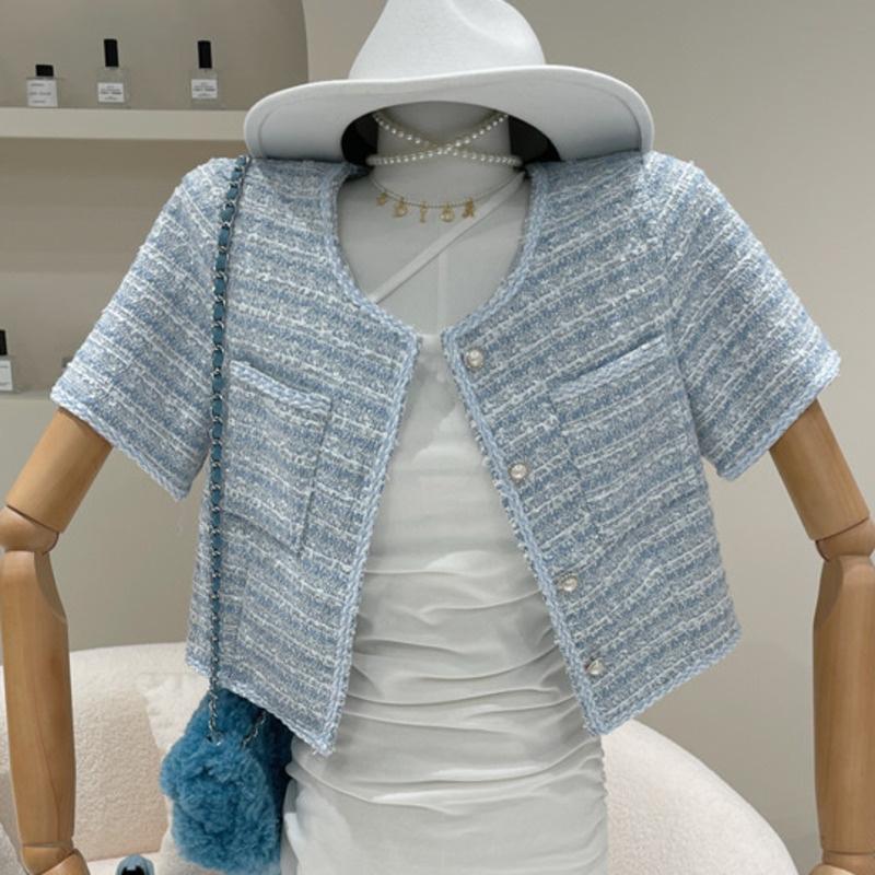 Women's Jackets 2021 Summer Elegant Tweed Short Jacket Coat Women Korean Chic Pearl Button Sleeve Vintage Plaid Outwear Female Crop Top, Black;brown
Women's Jackets 2021 Summer Elegant Tweed Short Jacket Coat Women Korean Chic Pearl Button Sleeve Vintage Plaid Outwear Female Crop Top, Black;brown