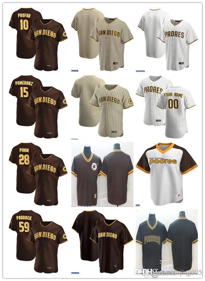Men Women Youth 59 Chris Paddack 28 Pham 15 Drew Pomeranz 10 Jurickson Profar Custom Baseball Jersey Blank brown white beige, Colour
Men Women Youth 59 Chris Paddack 28 Pham 15 Drew Pomeranz 10 Jurickson Profar Custom Baseball Jersey Blank brown white beige, Colour