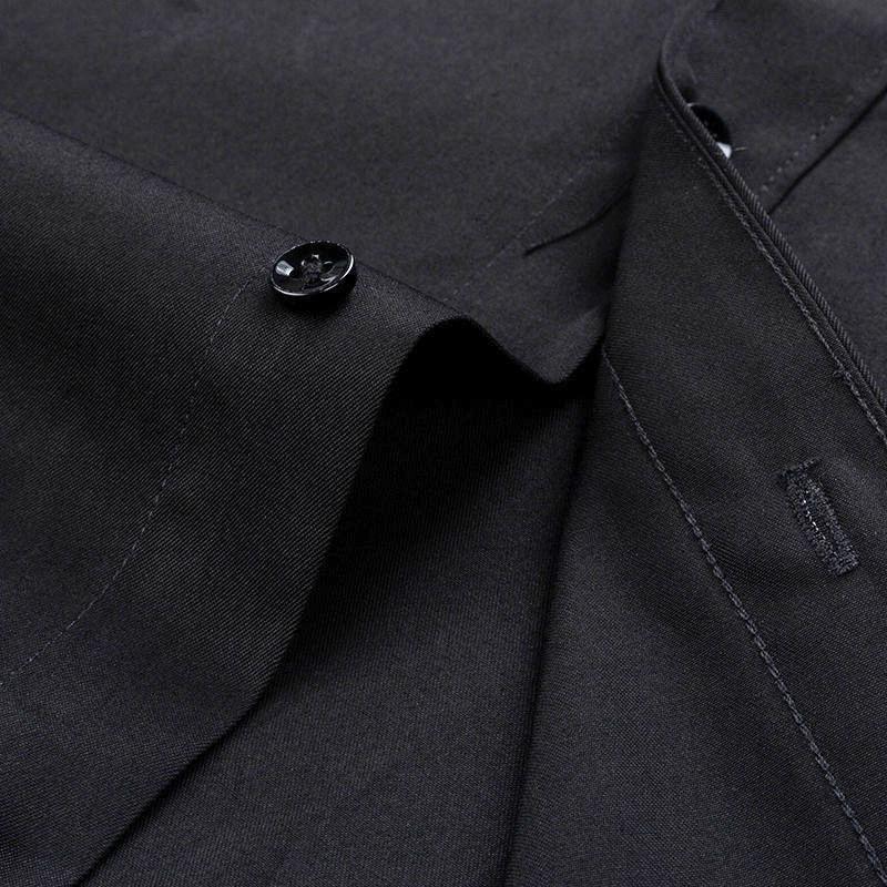 Fashion Solid Spring Autumn Men Casual Slim Fit Shirt Male Cotton Linen Botton Shirts Long Sleeve Formal Blouse D275 Men's