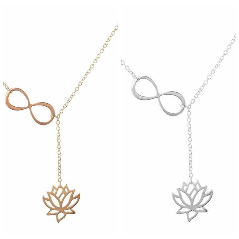 Chokers Fashion Gold/Silver Simple Style Lotus Lariat Pendant Necklace For Women Flower Jewelry Necklaces Party Gifts
Chokers Fashion Gold/Silver Simple Style Lotus Lariat Pendant Necklace For Women Flower Jewelry Necklaces Party Gifts