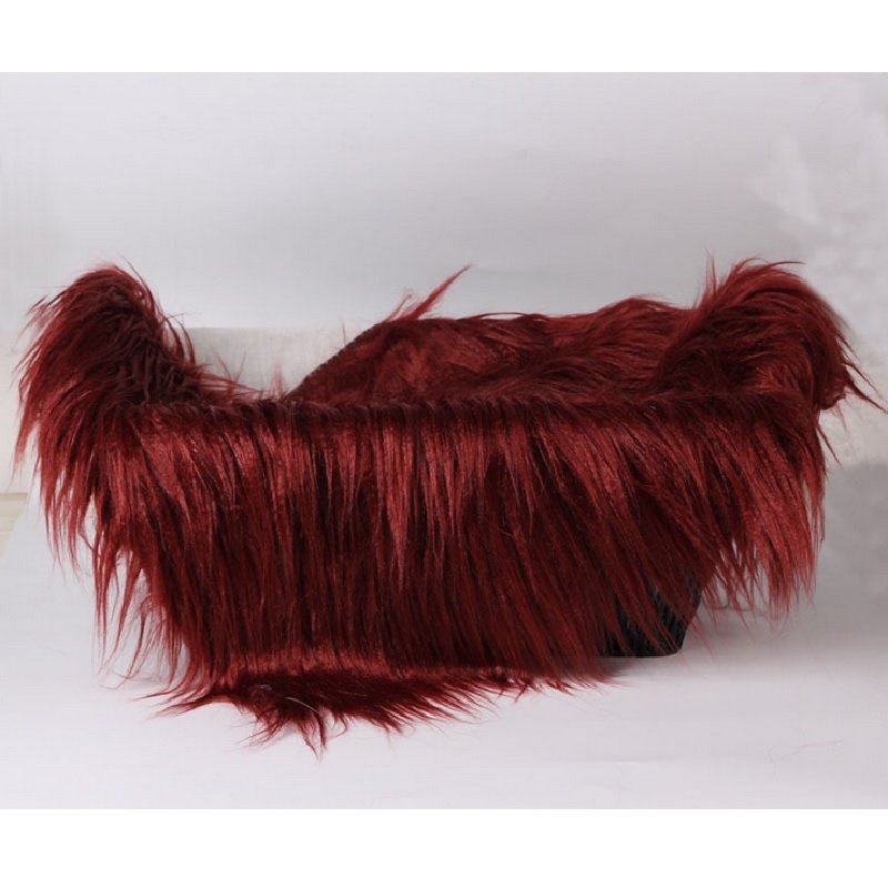50*60CM Newborn Receiving Blanket Fur Solid Photography Props Mat Baby Sleeping Carpet Soft Infant Swaddling Towel Photo Fluff 210413bj