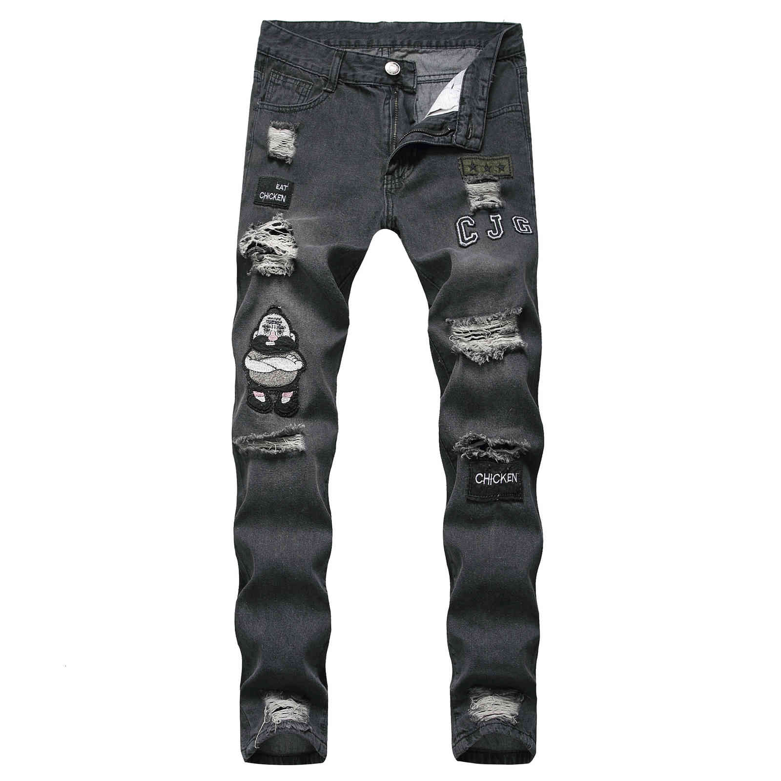 jean fashion jeans street brand motorcycle men's personalized pleated slim leggings hole, Blue
jean fashion jeans street brand motorcycle men's personalized pleated slim leggings hole, Blue