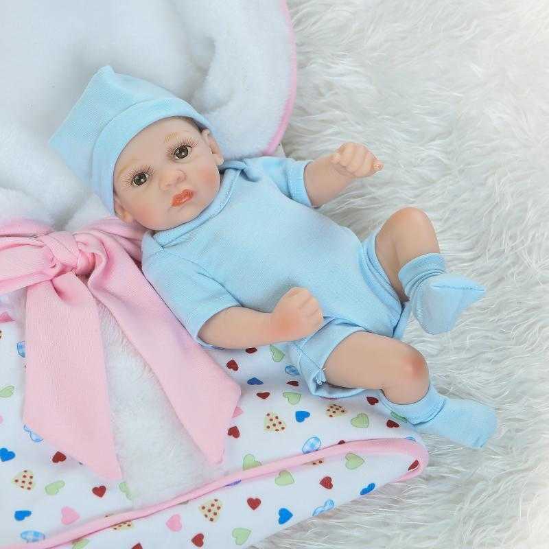 Reborn dolls Full silicone body reborn baby boy Sleeping dolls Girls Bath Lifelike Real Bebe Brinquedos Reborn Bonecas2931