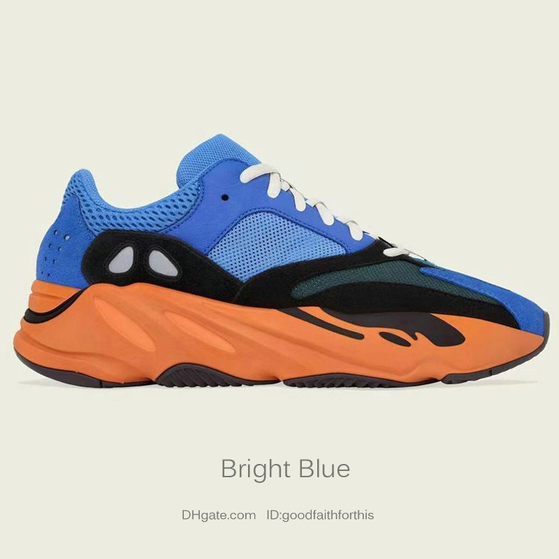 Kanye West 700 Sun Wave Runner running shoes Analog Inertia Magnet Mauve Salt Teal Carbon Bright Blue Utility Black for sale With Box sneakers store Wholesale Prices