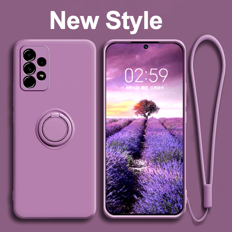 Cell Phone Cases For Samsung Galaxy A52 A72 Case Liquid Silicone Soft Holder Strap Cover A32 A51 71 5G 4G
Cell Phone Cases For Samsung Galaxy A52 A72 Case Liquid Silicone Soft Holder Strap Cover A32 A51 71 5G 4G