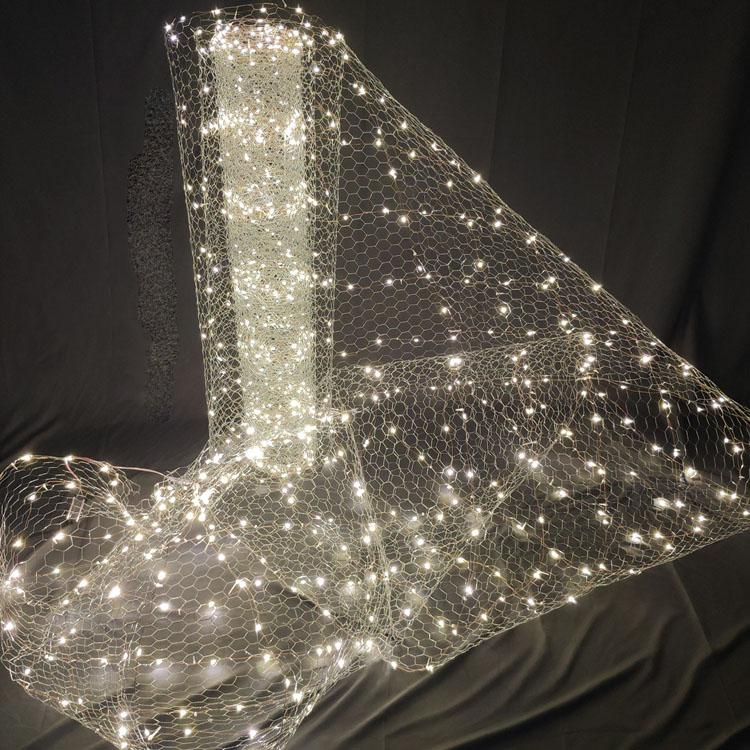 Decorative Flowers & Wreaths Wedding Ceiling Decor Wrought Iron Starry Sky Net Luminous Lamp Beads Barbed Wire Party Props Scene Layout, 1 m x 3.3 m
Decorative Flowers & Wreaths Wedding Ceiling Decor Wrought Iron Starry Sky Net Luminous Lamp Beads Barbed Wire Party Props Scene Layout, 1 m x 3.3 m