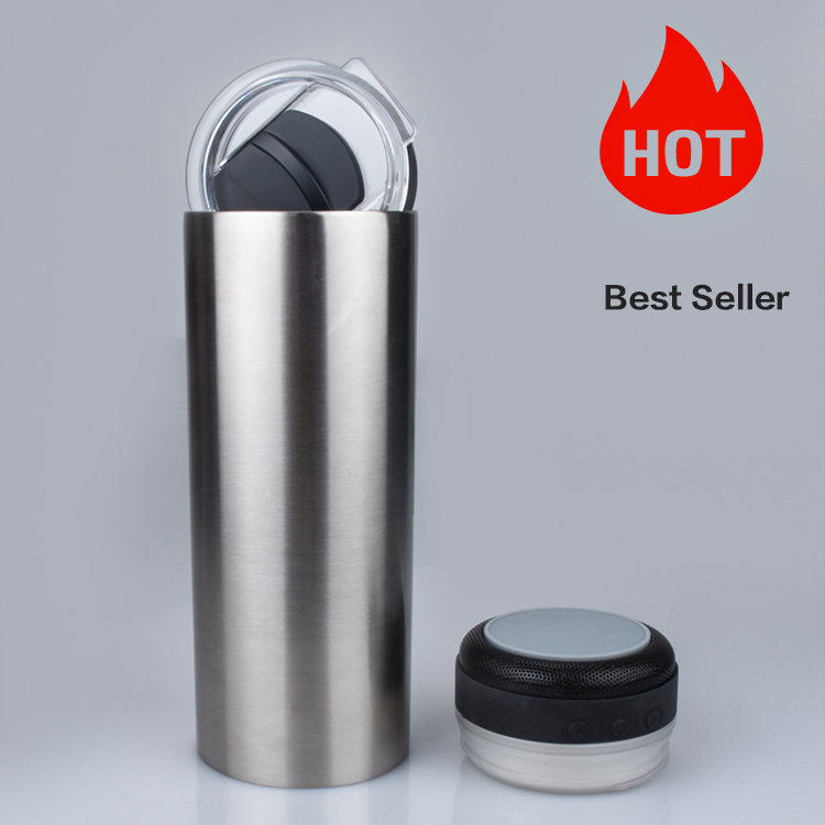 Straight Sublimation White Music Tumbler 500ml Stainless Steel Water Bottle With Speaker Outdoor Portable Water Cup
Straight Sublimation White Music Tumbler 500ml Stainless Steel Water Bottle With Speaker Outdoor Portable Water Cup