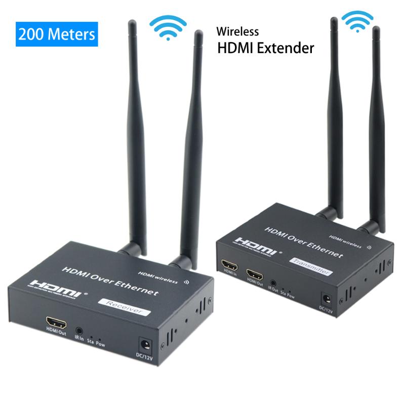 Audio Cables & Connectors 200 Meters Wireless Transmitter And Receiver 5G Extender 1080P Full HD For TV Video Projector Monitor