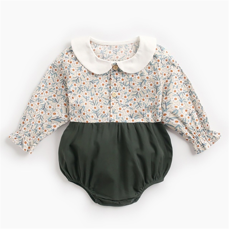 Toddler Baby Fashion Rompers Autumn born Girls Patchwork Jumpsuits Infant Floral Romper Spring Clothes 3M-24M 210429, Ah4309 green
Toddler Baby Fashion Rompers Autumn born Girls Patchwork Jumpsuits Infant Floral Romper Spring Clothes 3M-24M 210429, Ah4309 green
