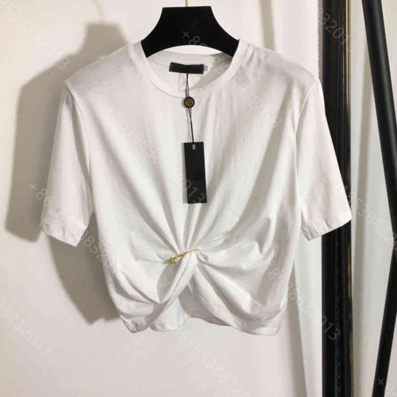 21ss designer clothes women cotton T shirt short slim slimming pure color simple short-sleeved t-shirt graphic pack pullover metal knot decoration album sweater a1, Supplementary price difference
21ss designer clothes women cotton T shirt short slim slimming pure color simple short-sleeved t-shirt graphic pack pullover metal knot decoration album sweater a1, Supplementary price difference