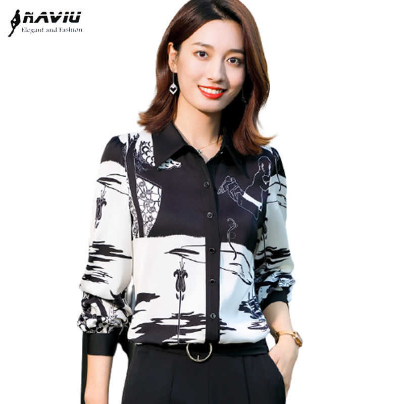 Black Printed Shirt Women Long Sleeve Spring Retro Fashion Temperament Formal Chiffon Blouses Office Ladies Work Tops 210604
Black Printed Shirt Women Long Sleeve Spring Retro Fashion Temperament Formal Chiffon Blouses Office Ladies Work Tops 210604