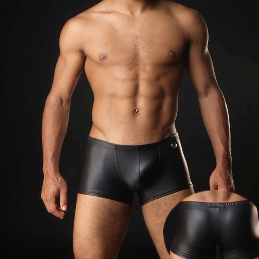 Plus Size Boxers Black Nylon Sexy Men PU Faux Leather Underwear Boxers Shorts Sheathy Cool Male Gay Underwear 1PCS, Black;white
Plus Size Boxers Black Nylon Sexy Men PU Faux Leather Underwear Boxers Shorts Sheathy Cool Male Gay Underwear 1PCS, Black;white