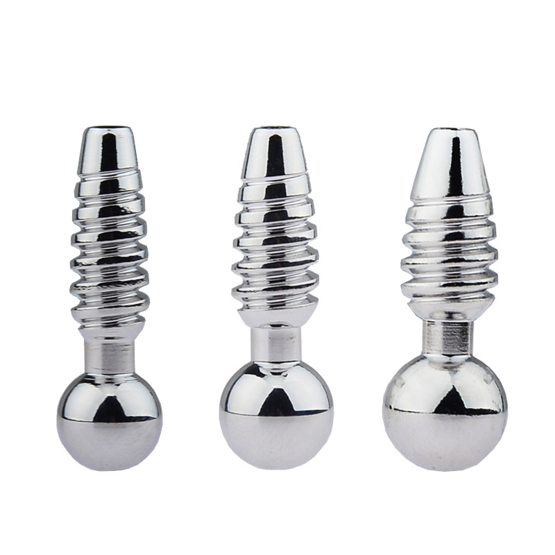Male Chastity Devices Metal Screw Penis Plug Catheter Urethra Stimulator Stainless Steel Dilator Masturbation Sex Toys