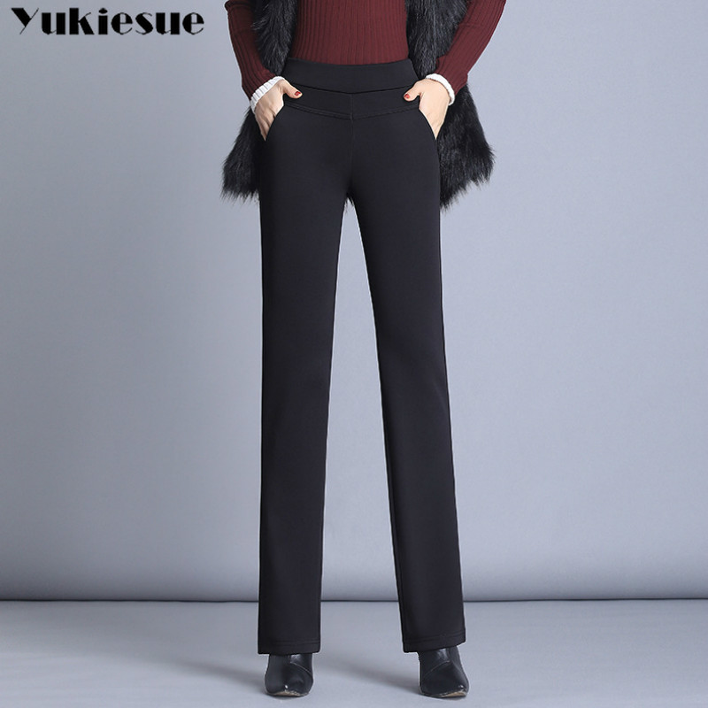 Woman Winter Office Ladies Pants Fashion Middle Aged Straight Leg High Waist Plus Size Full Length Black Good Fabric Trousers 210519, Blue
Woman Winter Office Ladies Pants Fashion Middle Aged Straight Leg High Waist Plus Size Full Length Black Good Fabric Trousers 210519, Blue
