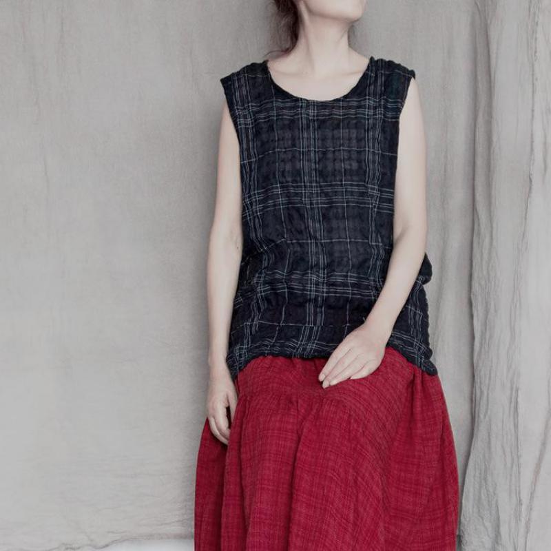Johnature Women Clothes Summer Top Plaid Casual Tank Japan Style Cotton Linen Fashion Comfortable Women Tank Top 210521, Blue
Johnature Women Clothes Summer Top Plaid Casual Tank Japan Style Cotton Linen Fashion Comfortable Women Tank Top 210521, Blue
