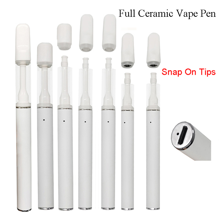 Full Ceramic Disposable Vape Pen 1.0ml 0.5ml Thick Oil Carts E-cigarettes Kit Round Tips Rechargeable 320mAh Battery Empty Snap on Vaporizer
Full Ceramic Disposable Vape Pen 1.0ml 0.5ml Thick Oil Carts E-cigarettes Kit Round Tips Rechargeable 320mAh Battery Empty Snap on Vaporizer