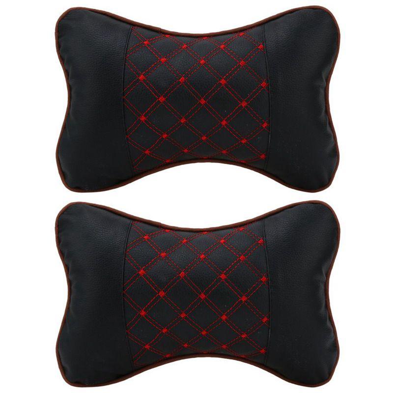 Seat Cushions 2 Pcs Leather PP Cotton Car Headrest Neck Pillow Auto Cover Head Rest Cushion Styling Accessaries
Seat Cushions 2 Pcs Leather PP Cotton Car Headrest Neck Pillow Auto Cover Head Rest Cushion Styling Accessaries