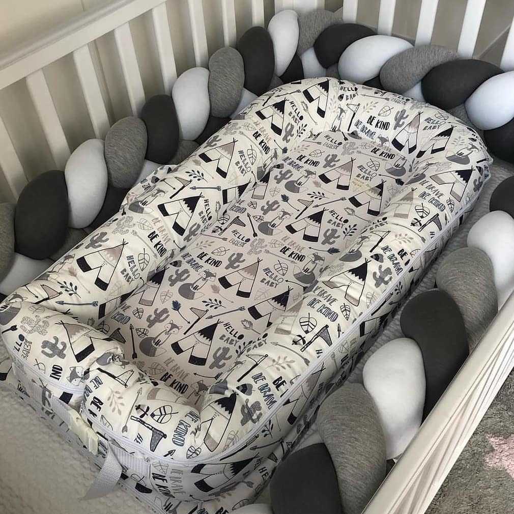 1M Cushion Pillow Bumpers In The Crib Baby Bed Protection Tour De Lit Tresse Chichonera Cuna 211025