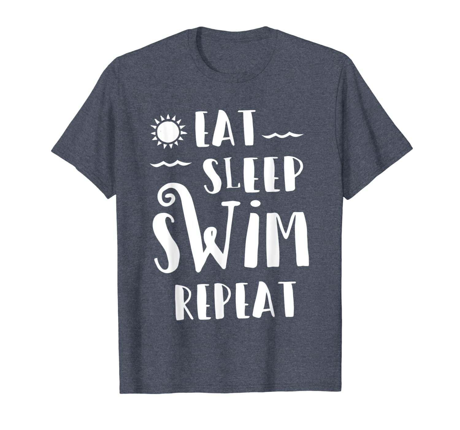 eat sleep swim repeat - swimmer t shirt, White;black
eat sleep swim repeat - swimmer t shirt, White;black