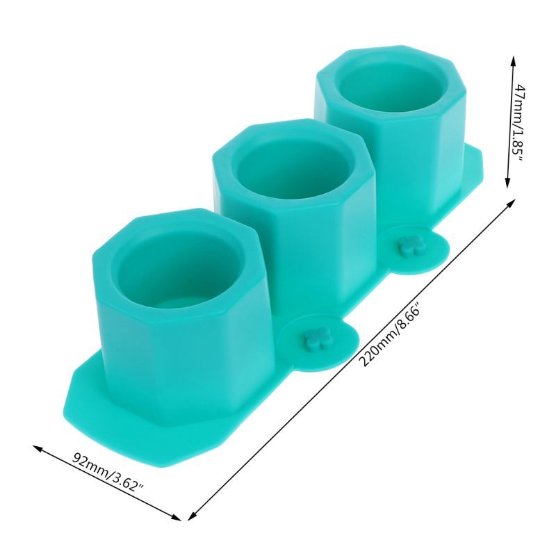 Cement Concrete Succulent Cement Silicone Paint Polygonal mold Flower pot