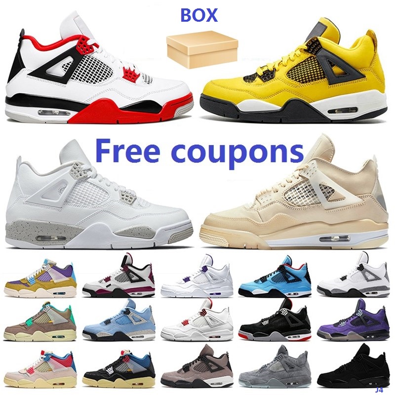 2021 Top Cream Sail Black Cat White Cement Basketball Shoes Mens Women Jumpman 4 4s Cactus Jack Trainers Sport Sneakers Size36-47 Kaws, Shoelaces
2021 Top Cream Sail Black Cat White Cement Basketball Shoes Mens Women Jumpman 4 4s Cactus Jack Trainers Sport Sneakers Size36-47 Kaws, Shoelaces