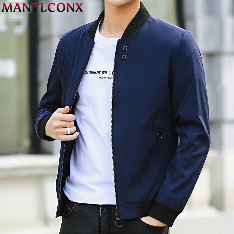 MANTLCONX est Solid Autumn Mens Jackets Male Casual Zipper Summer Jacket Men Spring Casual Outwear Men Thin Jacket Man Autumn 210818