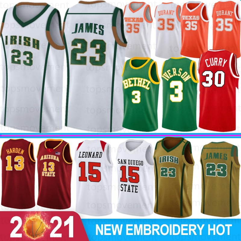 23 NCAA College Basketball Jerseys Kawhi 15 Leonard Wade Allen 3 Iverson Davidson Wildcats Stephen 30 Curry University Kevin 35 Durant S-XXL Outdoor Apparel, Daxue lanqiu
23 NCAA College Basketball Jerseys Kawhi 15 Leonard Wade Allen 3 Iverson Davidson Wildcats Stephen 30 Curry University Kevin 35 Durant S-XXL Outdoor Apparel, Daxue lanqiu